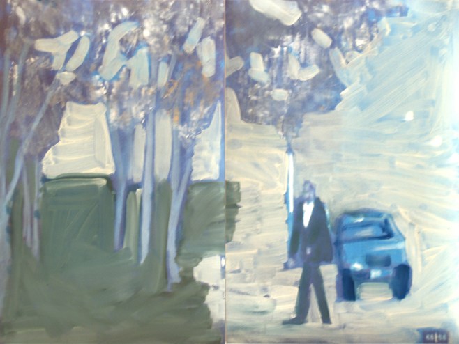 Cinéma 1 2014 29,7 x 42 Huile et impression sur papier