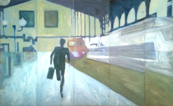 Story board 2014 Huile et impression sur papier Dimensions variables, 10 feuilles A4